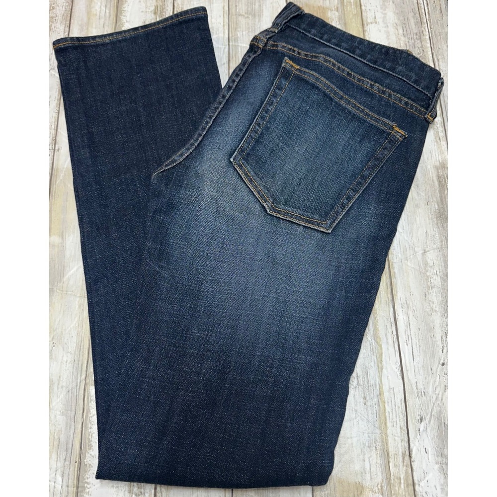 J Crew Stretch‎ Dark Wash Bootcut Jeans Women size 27 short EUC